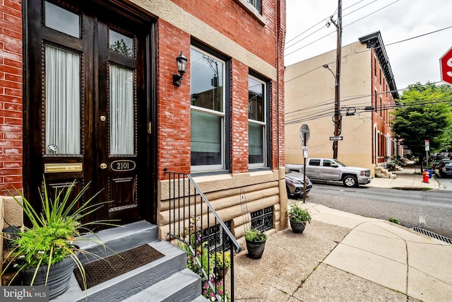 2101 Wallace St, Philadelphia, PA 19130 - property entrance with brick siding