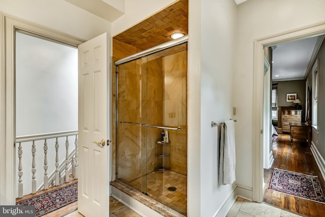 2101 Wallace St, Philadelphia, PA 19130 - full bath featuring a shower stall and baseboards
