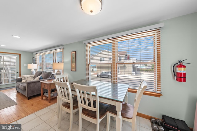 6203 Long Beach Blvd, Long Beach Township, NJ 08008 - dining space featuring light tile patterned floors and recessed lighting