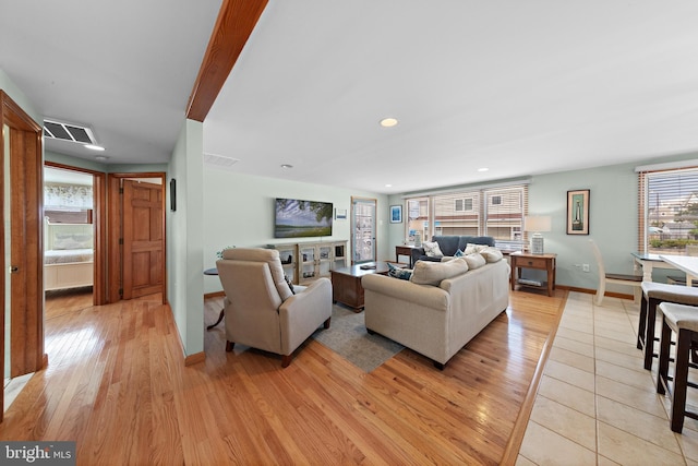 6203 Long Beach Blvd, Long Beach Township, NJ 08008 - living room with light wood finished floors and recessed lighting