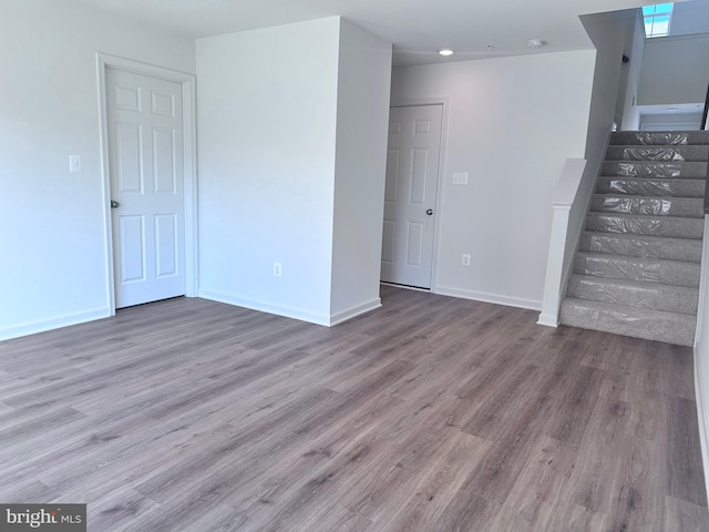 315 Allison Jane Dr Unit G20, Stevensville, MD 21666 - unfurnished room featuring stairway and wood finished floors