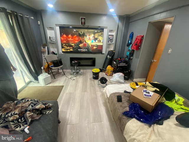 3104 S Battlebridge Dr, North Chesterfield, VA 23224 - home theater room featuring wood finished floors