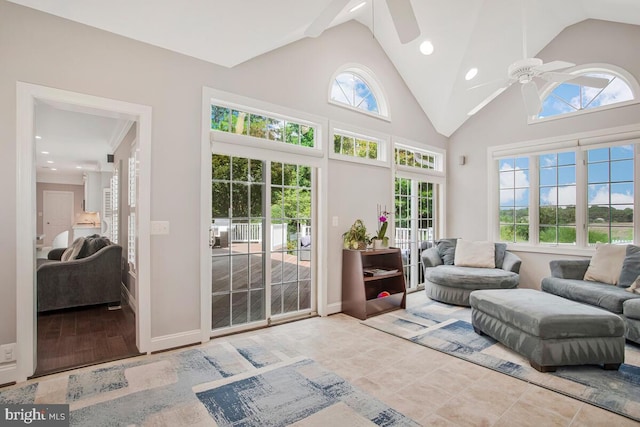 1506 White Tail Deer Ct, Annapolis, MD 21409 - sunroom featuring vaulted ceiling