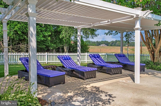 1506 White Tail Deer Ct, Annapolis, MD 21409 - view of patio / terrace featuring a pergola