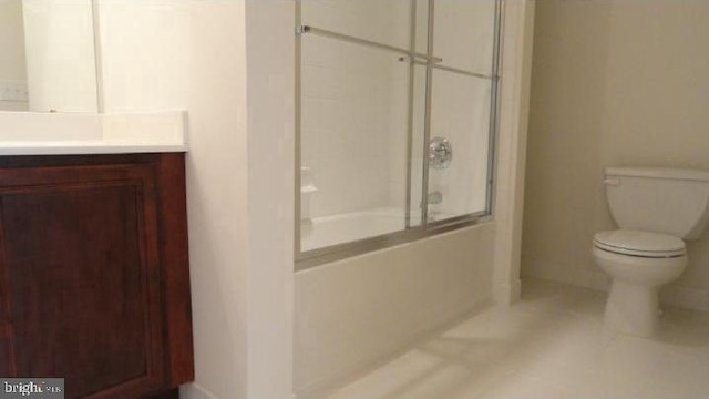 350 W Elm St Unit 3010, Conshohocken, PA 19428 - full bathroom featuring vanity, bath / shower combo with glass door, and tile patterned flooring