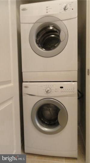 350 W Elm St Unit 3010, Conshohocken, PA 19428 - laundry room with estacked washer and dryer