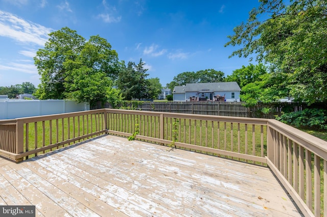 380 Fowser Rd, Millville, NJ 08332 - wooden terrace featuring a fenced backyard