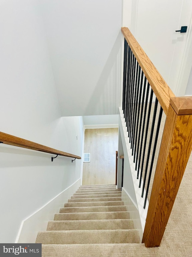 213 N Willow St, Gloucester City, NJ 08030 - stairway featuring baseboards