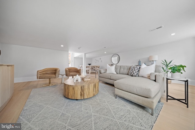 1834 16th St NW, Washington, DC 20009 - living area with light wood-type flooring and recessed lighting
