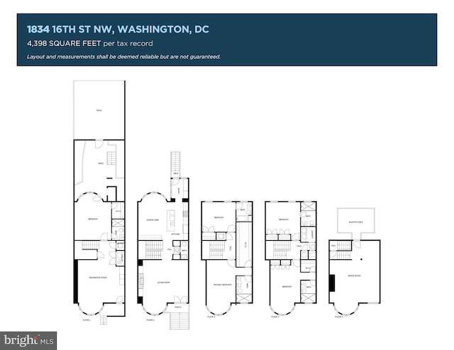 1834 16th St NW, Washington, DC 20009 - view of room layout