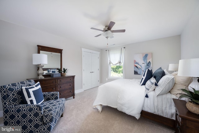 23 Old, Banks, Fredericksburg, VA 22406 - bedroom with a closet, carpet floors, and a ceiling fan