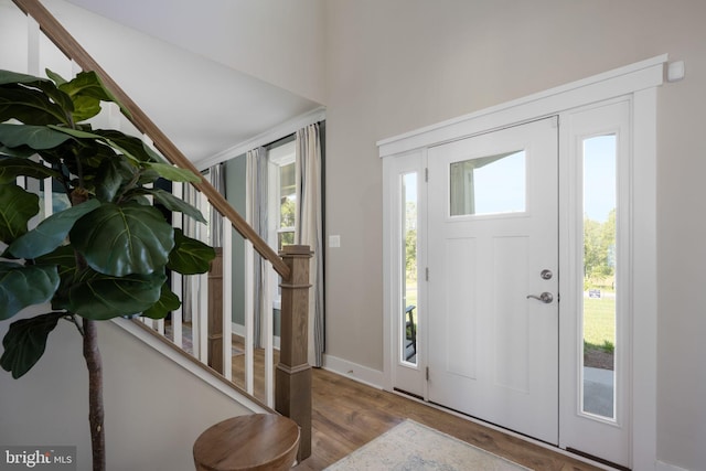 23 Old, Banks, Fredericksburg, VA 22406 - foyer with stairway and wood finished floors