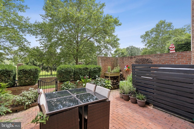 10905 Wickshire Way Unit G-2, North Bethesda, MD 20852 - view of patio featuring outdoor dining area
