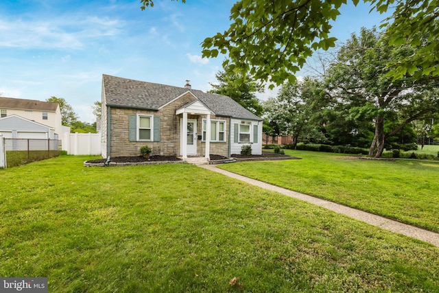 107 Philmar Ave, Cherry Hill, NJ 08003 - bungalow-style home featuring stone siding, a chimney, and roof with shingles