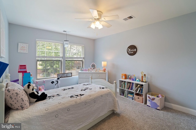 136 Tiller Ave, Manahawkin, NJ 08050 - carpeted bedroom with baseboards and a ceiling fan