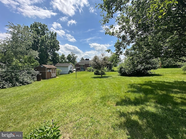 7819 Mentzer Gap Rd, Waynesboro, PA 17268 - view of grassy yard featuring a shed