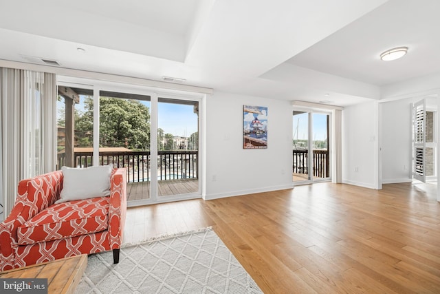 770 Fairview Ave Unit 770D, Annapolis, MD 21403 - living area with baseboards and light wood-type flooring