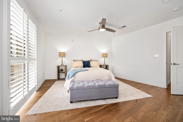 770 Fairview Ave Unit 770D, Annapolis, MD 21403 - bedroom with wood finished floors and a ceiling fan