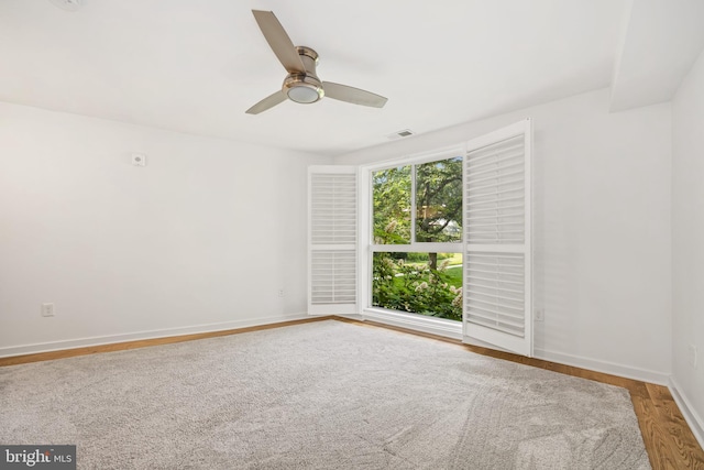 770 Fairview Ave Unit 770D, Annapolis, MD 21403 - empty room featuring ceiling fan and wood finished floors