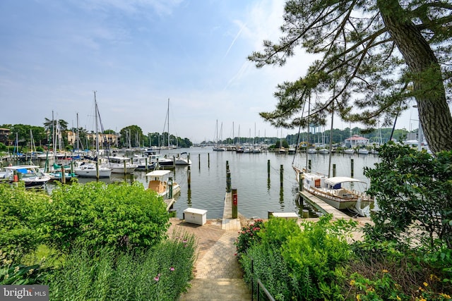 770 Fairview Ave Unit 770D, Annapolis, MD 21403 - dock featuring a water view