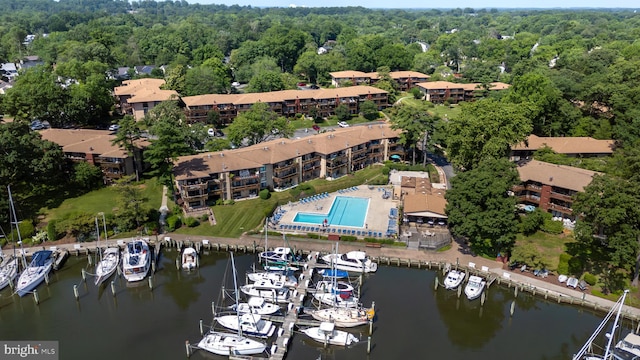770 Fairview Ave Unit 770D, Annapolis, MD 21403 - aerial view of property's location with numerous boat docks and a large body of water