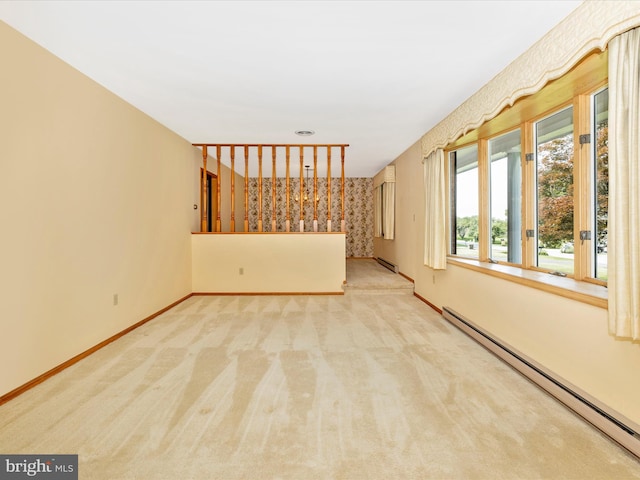 6505 Morningside Ct, Middletown, MD 21769 - carpeted empty room featuring a baseboard heating unit