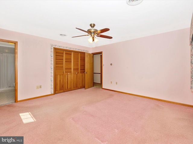 6505 Morningside Ct, Middletown, MD 21769 - unfurnished bedroom featuring light carpet and ceiling fan
