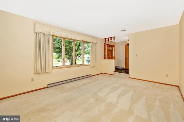 6505 Morningside Ct, Middletown, MD 21769 - spare room featuring baseboard heating and carpet flooring