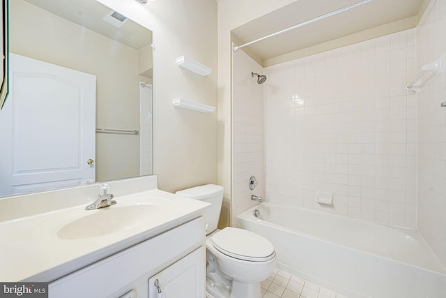 9711 Handerson Pl Unit 206, Manassas Park, VA 20111 - bathroom with vanity, tile patterned floors, and shower / bath combination