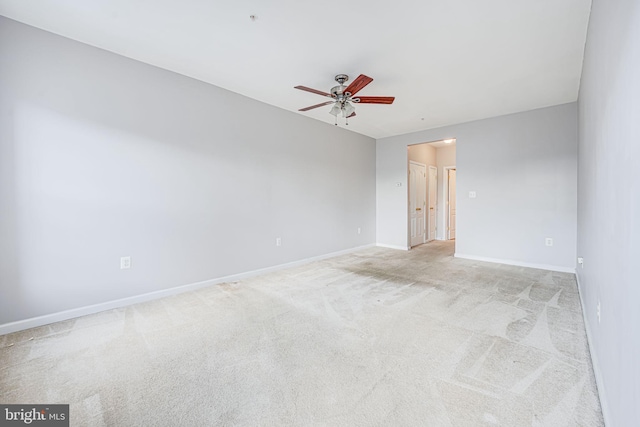 9711 Handerson Pl Unit 206, Manassas Park, VA 20111 - spare room with a ceiling fan and light colored carpet