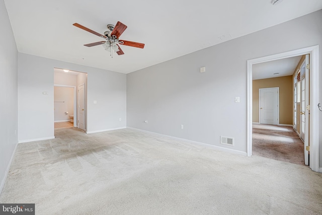 9711 Handerson Pl Unit 206, Manassas Park, VA 20111 - empty room with light colored carpet and ceiling fan
