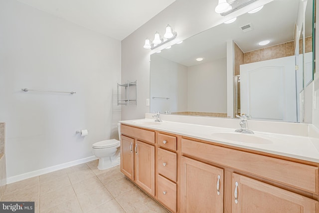 9711 Handerson Pl Unit 206, Manassas Park, VA 20111 - full bathroom featuring double vanity and tile patterned flooring