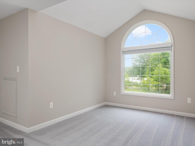 1015 S Creek View Ct, Churchton, MD 20733 - empty room featuring plenty of natural light, carpet floors, and lofted ceiling