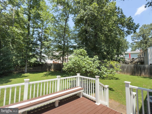 5646 Mount Burnside Way, Burke, VA 22015 - deck with a fenced backyard