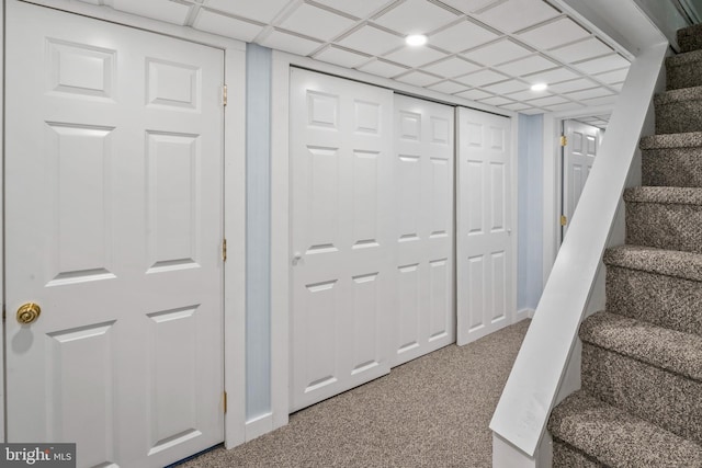 51 E Ann Rd, Broomall, PA 19008 - stairway featuring carpet flooring