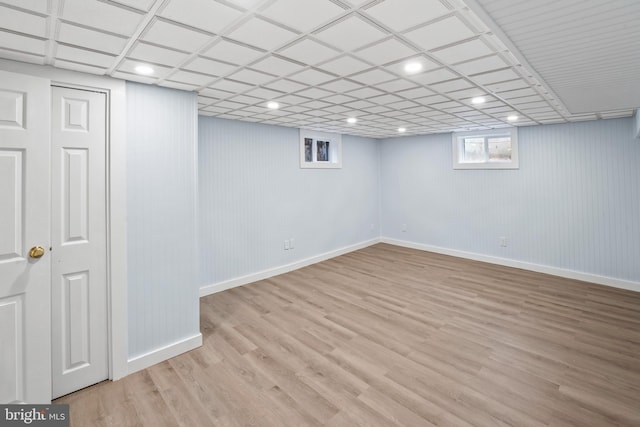 51 E Ann Rd, Broomall, PA 19008 - below grade area with wood finished floors and recessed lighting