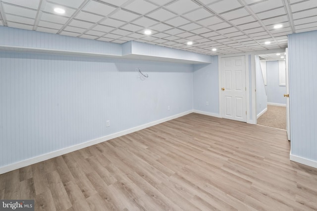 51 E Ann Rd, Broomall, PA 19008 - finished below grade area with wood finished floors and recessed lighting