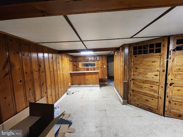 3137 Oakford Ave, Baltimore, MD 21215 - finished basement featuring wood walls and light flooring