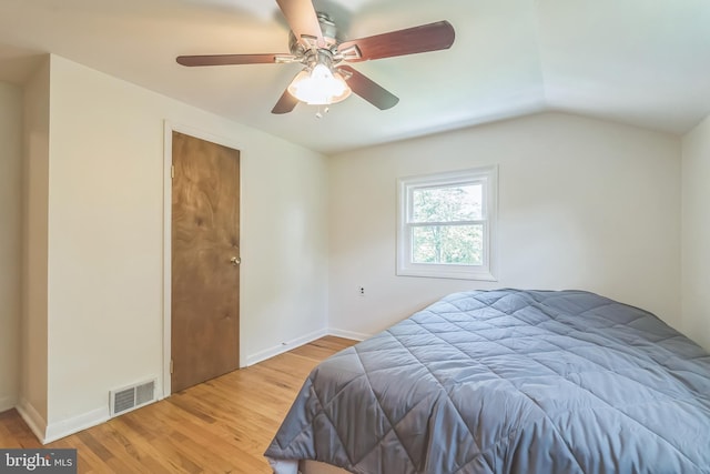 2303 Mulberry Ln, Lafayette Hill, PA 19444 - bedroom featuring light wood finished floors, ceiling fan, and lofted ceiling