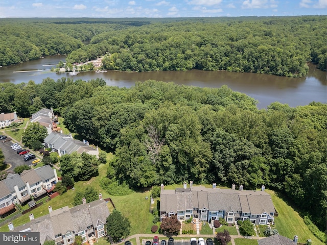 3086 Bridgeton Ct, Woodbridge, VA 22192 - drone / aerial view of a forest and a nearby body of water