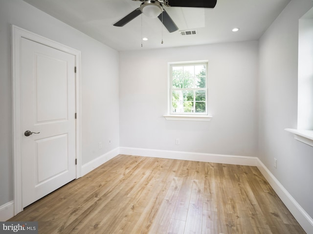 319 W Conestoga Rd, Devon, PA 19333 - spare room with wood finished floors, ceiling fan, and recessed lighting
