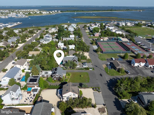 6 W 11th St, Barnegat Light, NJ 08006 - aerial view of property's location featuring a large body of water and nearby suburban area