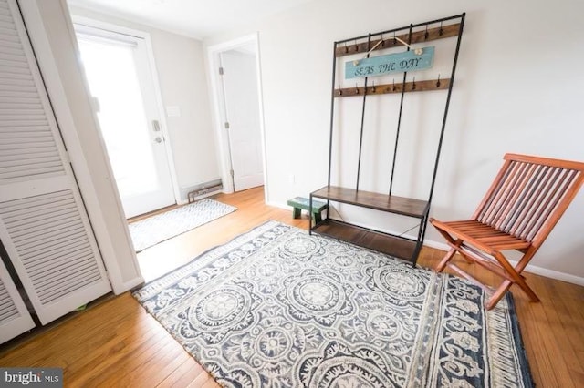 6 W 11th St, Barnegat Light, NJ 08006 - hall with wood finished floors and baseboards