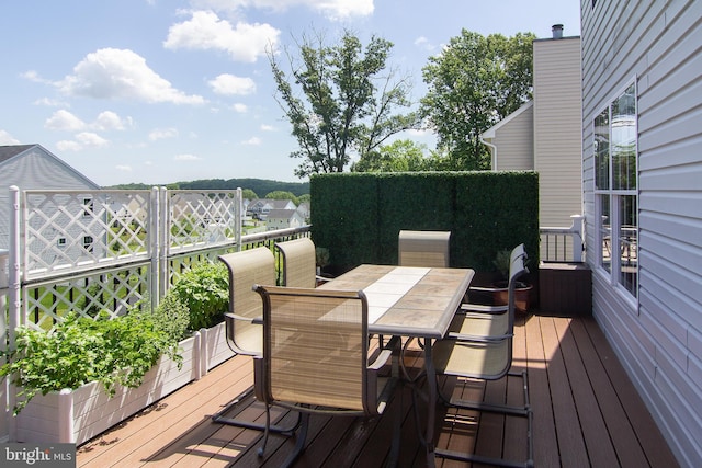 5997 Florey Rd, Hanover, MD 21076 - wooden terrace featuring outdoor dining space