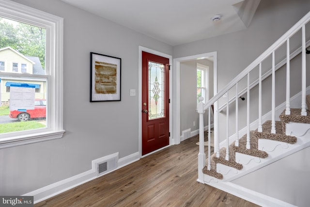 8207 Rockdale Ave, Baltimore, MD 21244 - entrance foyer featuring stairway and wood finished floors