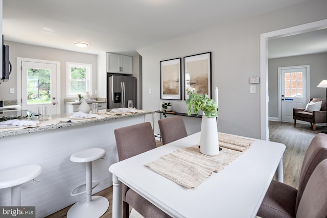 8207 Rockdale Ave, Baltimore, MD 21244 - dining space featuring wood finished floors and plenty of natural light