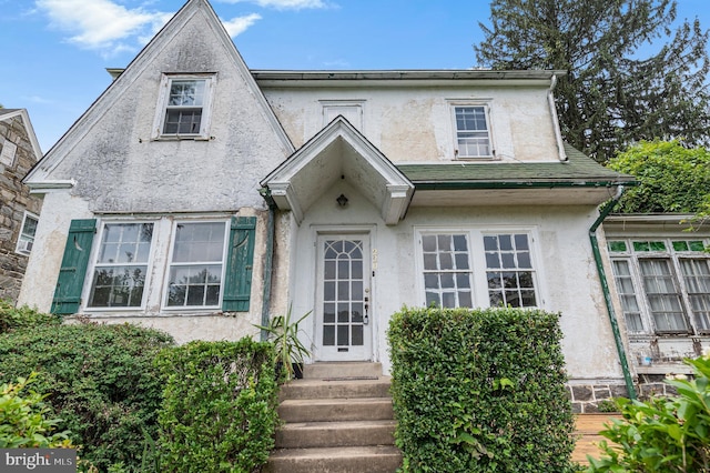 220 N Rolling Rd, Springfield, PA 19064 - view of front of home featuring stucco siding and entry steps