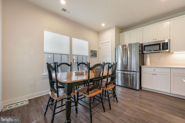 51 Old Forge Dr, Ocean View, DE 19970 - dining room with dark wood finished floors and recessed lighting