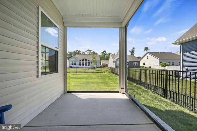 51 Old Forge Dr, Ocean View, DE 19970 - unfurnished sunroom with a residential view
