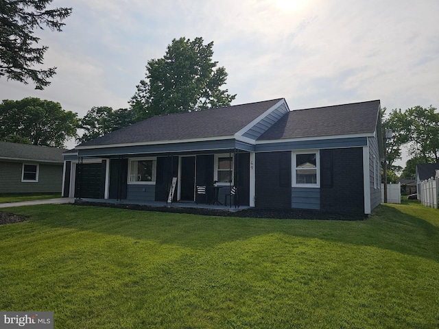49 Gaylord Cir, Willingboro, NJ 08046 - ranch-style house featuring a garage, concrete driveway, brick siding, and roof with shingles